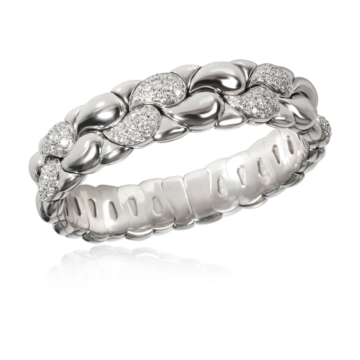 Chopard Casmir Diamond Bangle in 18K White Gold 2.1 CTW