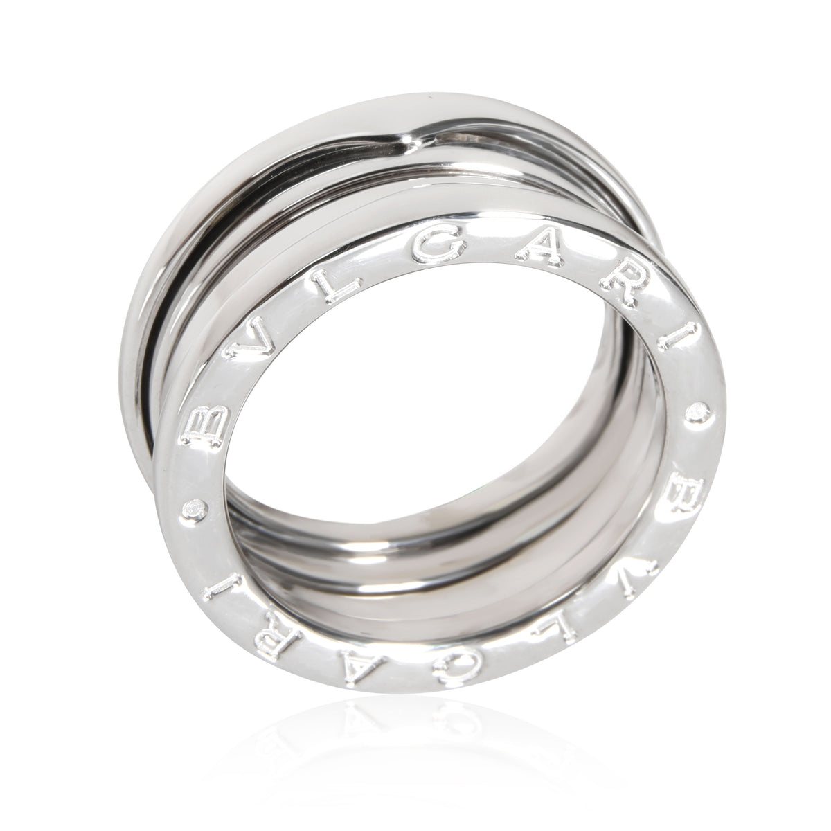 B.zero1 Three-Band Ring in 18K White Gold