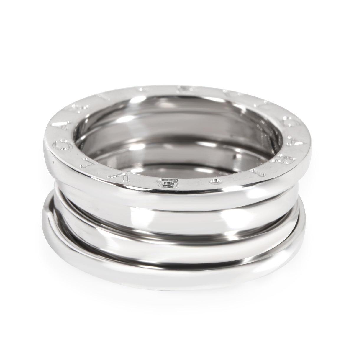 B.zero1 Three-Band Ring in 18K White Gold