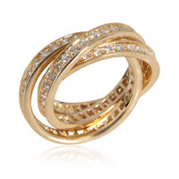 Trinity Diamond Ring in 18K Yellow Gold 1.5 CTW