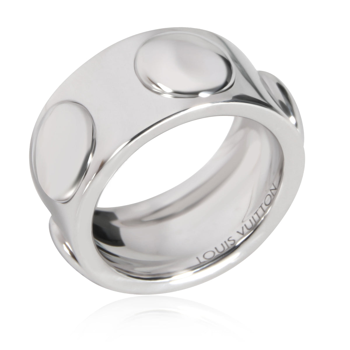 Empreinte 10 mm Band in 18K White Gold