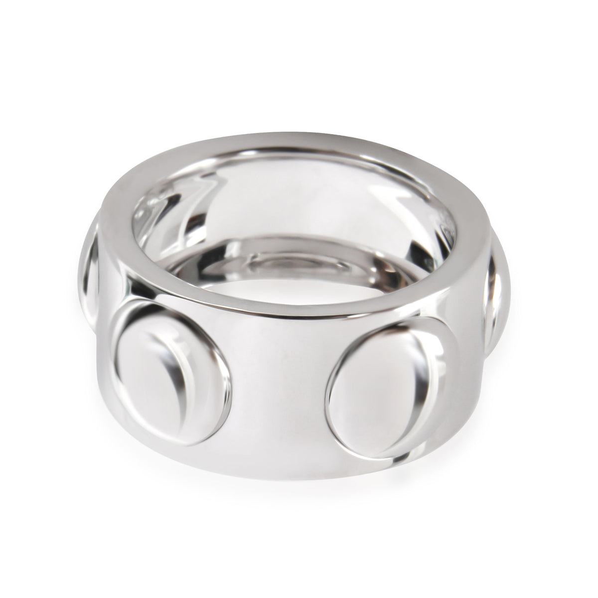 Empreinte 10 mm Band in 18K White Gold