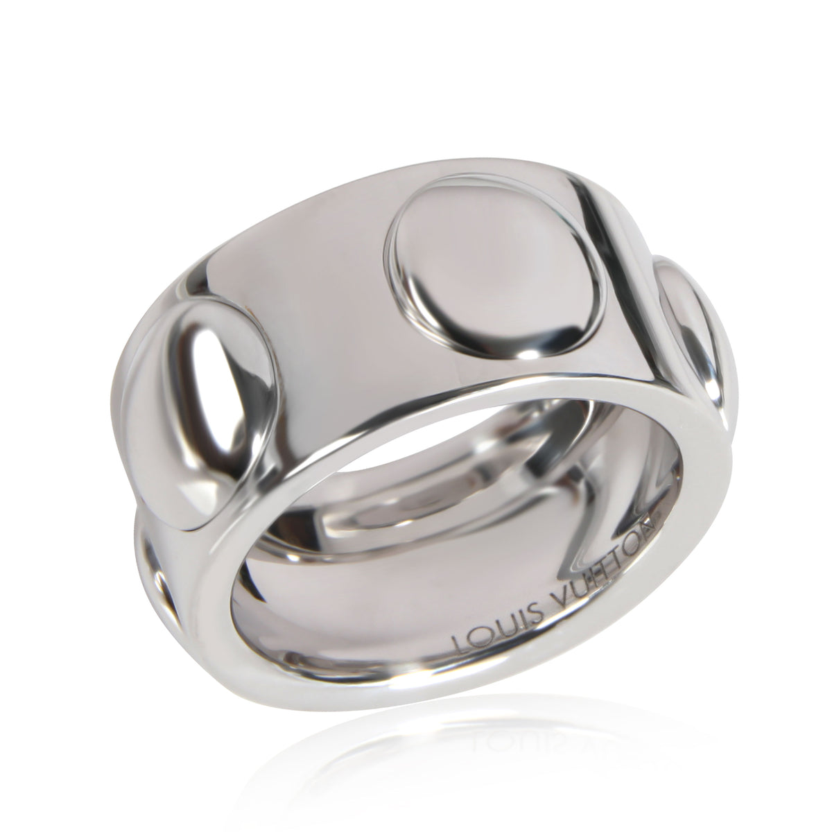 Empreinte 10 mm Band in 18K White Gold