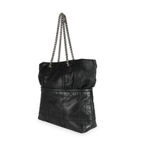 Christian Dior Black Cannage Lambskin Granville Chain Link XL Tote
