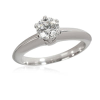 Diamond Engagement Ring in 950 Platinum H VS1 0.53 CTW