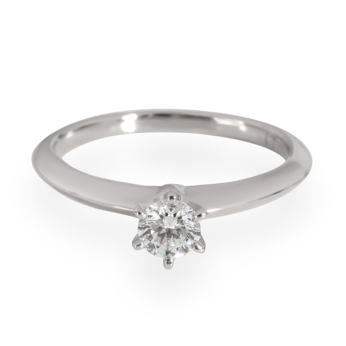 Tiffany & Co. Diamond Solitaire Engagement Ring in Platinum G VS1 0.25 CT