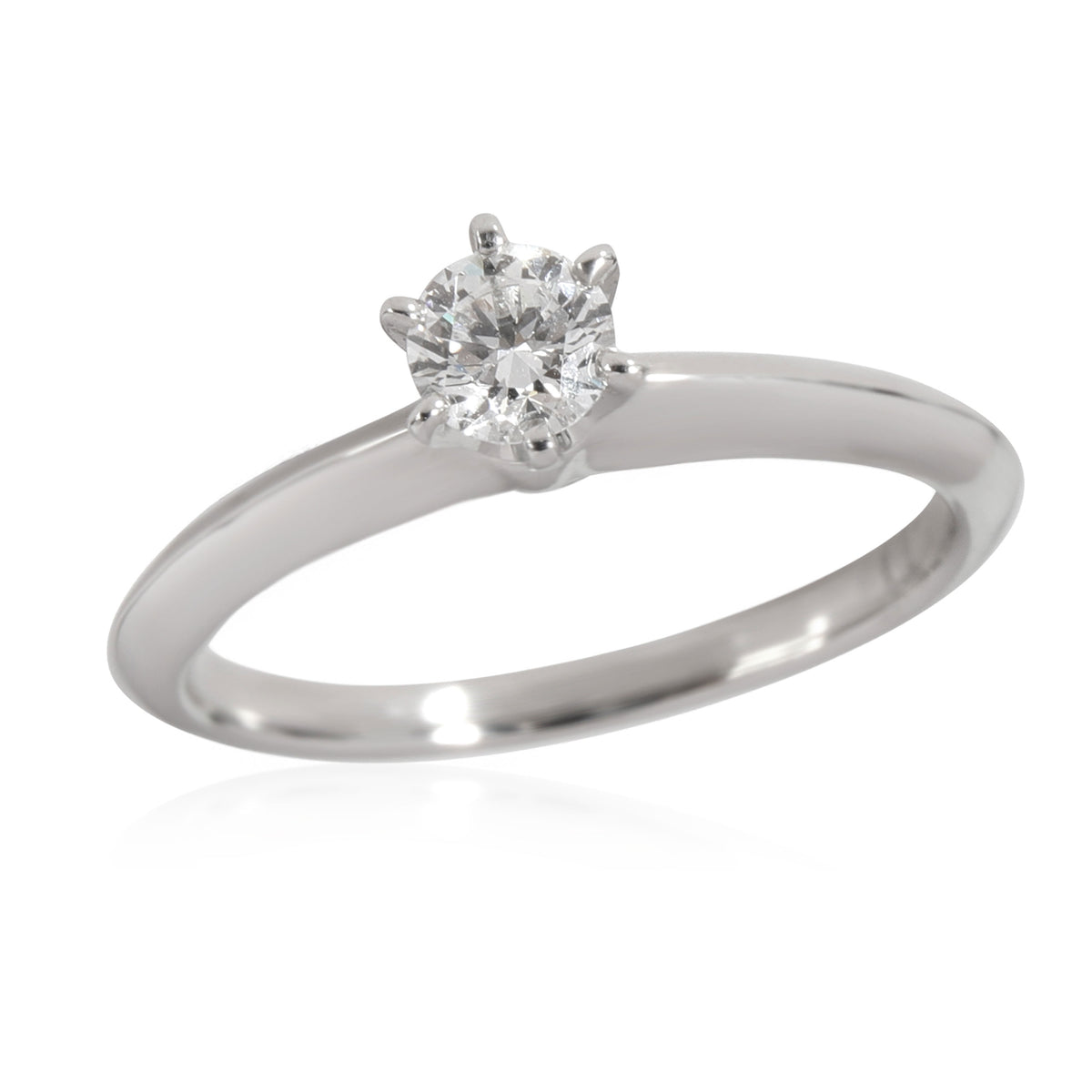 Solitaire Diamond Engagement Ring in Platinum G VS1 0.22 CTW