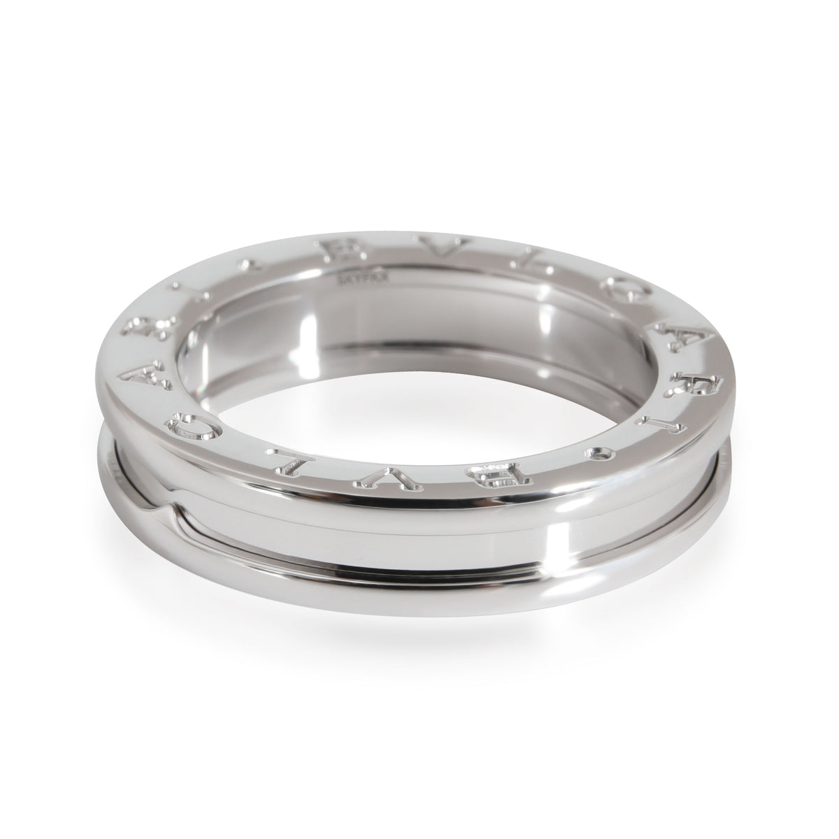 B.Zero1 One-Band Ring in 18K White Gold
