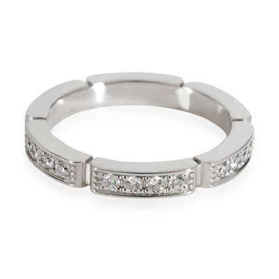 Cartier Maillon Panthere Diamond Wedding Band in 18K White Gold 0.15 CTW