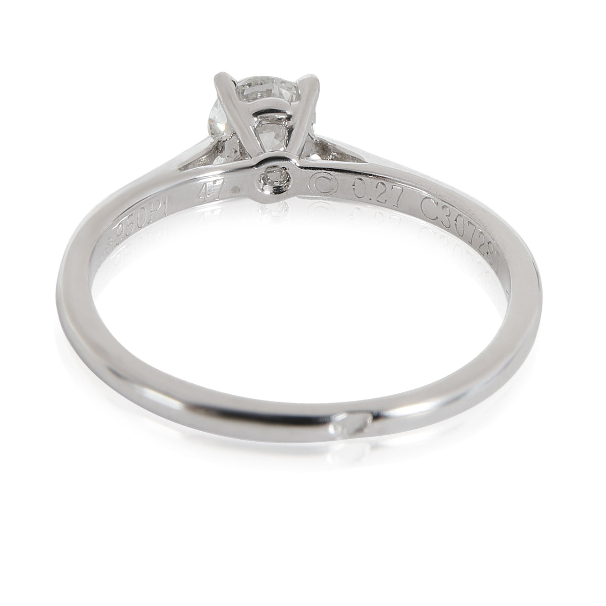 Cartier 1895 Diamond Engagement Ring in  Platinum F VVS2 0.27 CTW