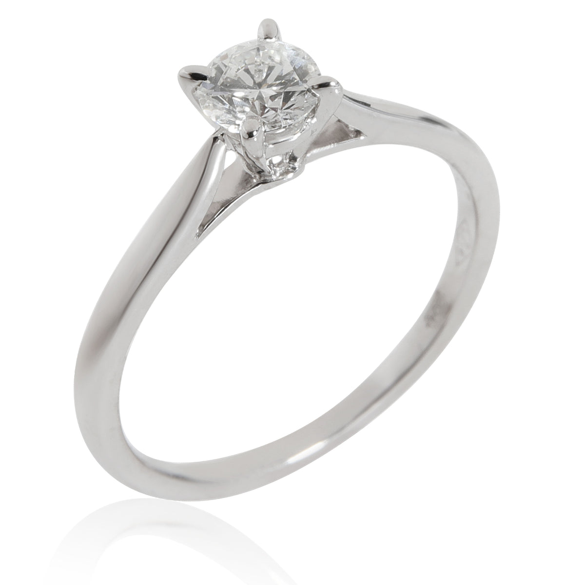 Cartier 1895 Diamond Engagement Ring in  Platinum F VVS2 0.27 CTW