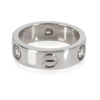 Love Ring, 3 Diamonds (White Gold)