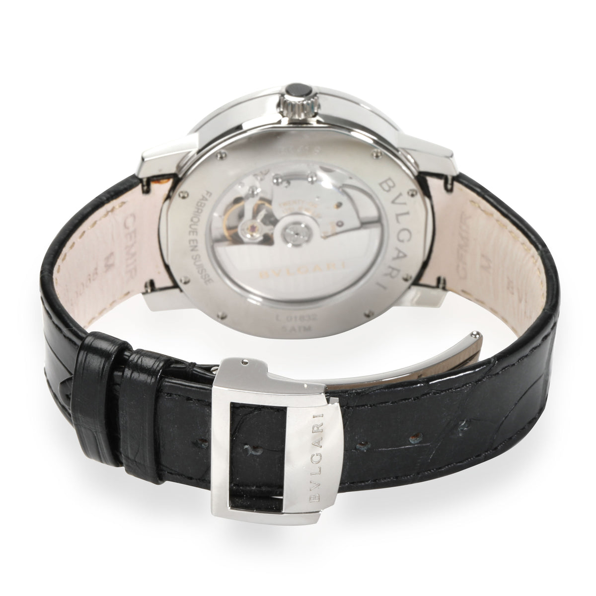 Bvlgari SoloTempo 101867 BB 41 S Mens Watch in  Stainless Steel