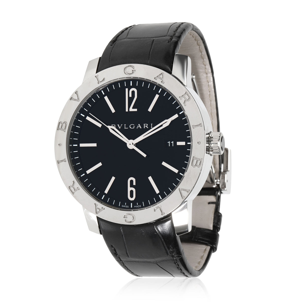 Bvlgari SoloTempo 101867 BB 41 S Mens Watch in  Stainless Steel