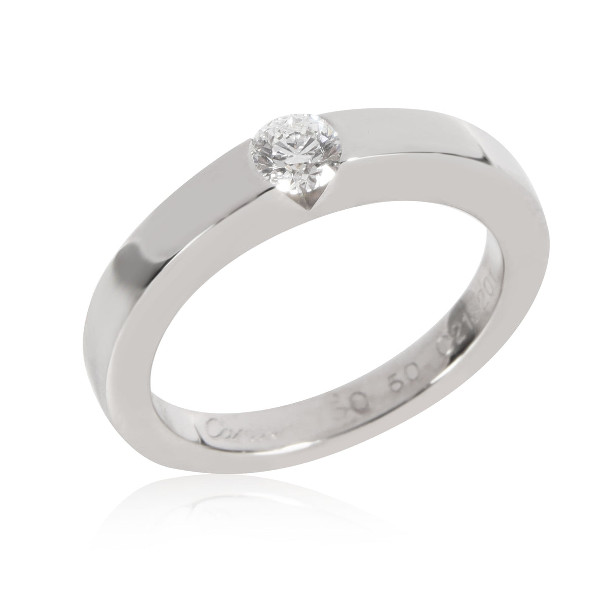 Date Diamond Ring (White Gold)