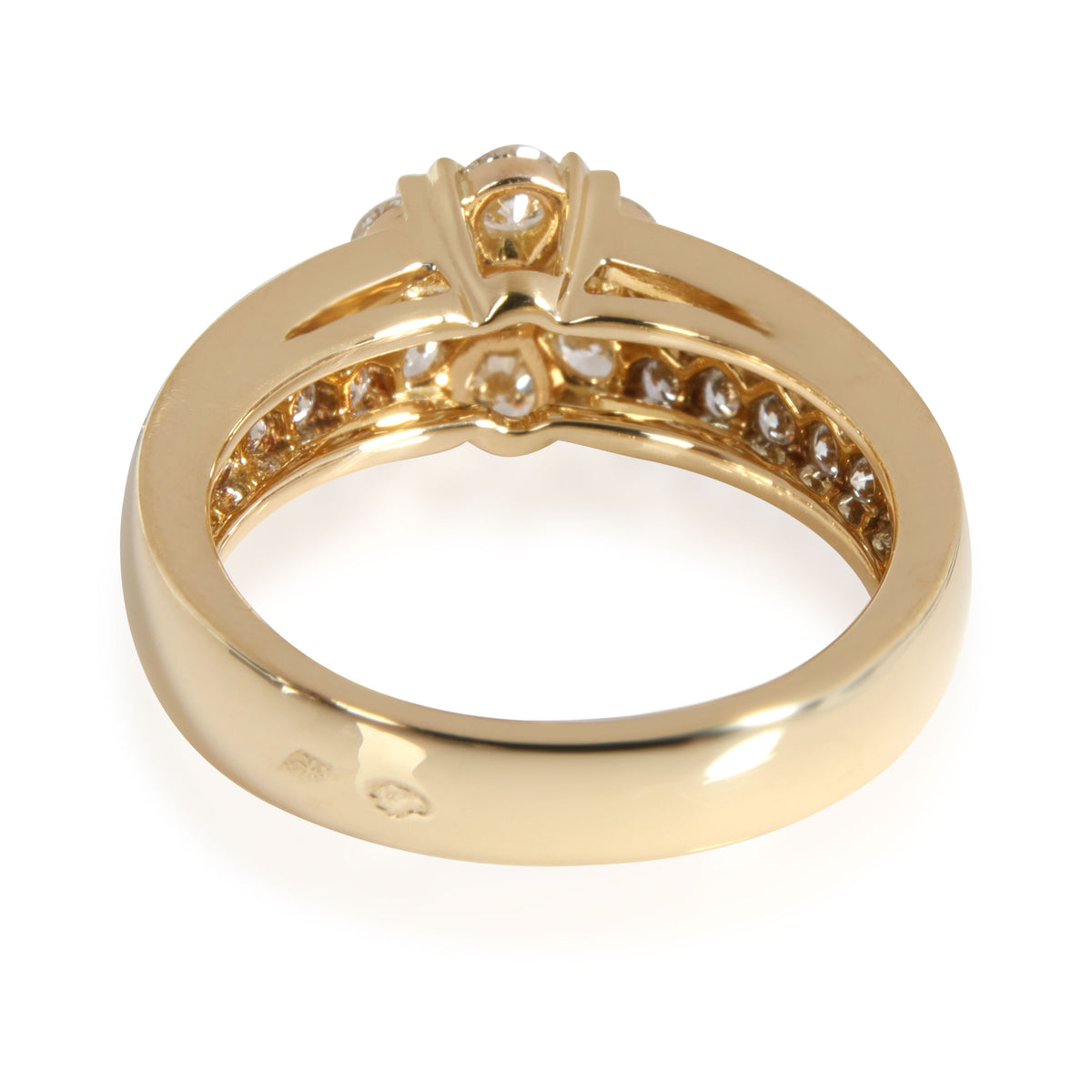 Van Cleef & Arpels Fleurette Diamond Ring in 18K Yellow Gold 1.15 CTW bv