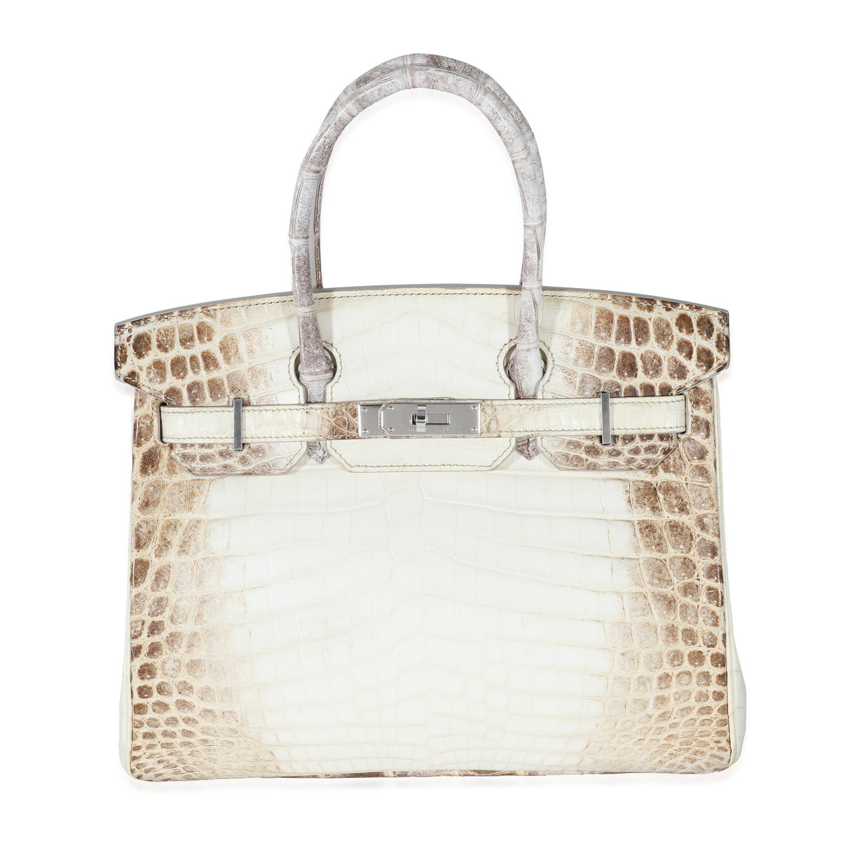 Matte White Himalaya Niloticus Crocodile Birkin 30 PHW