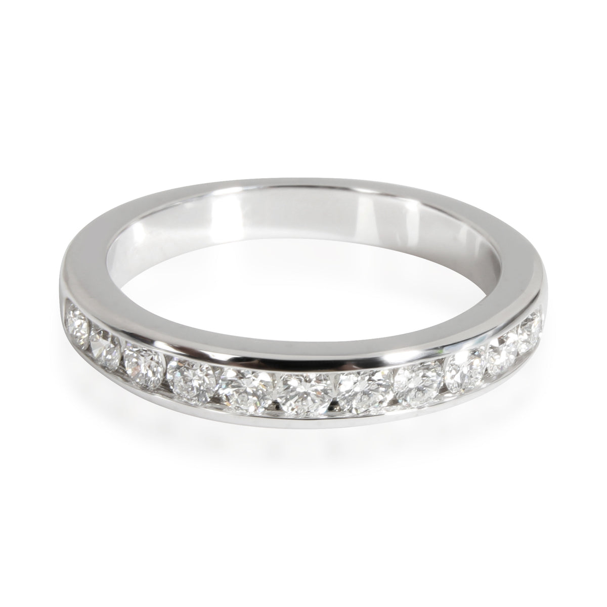 Channel Set 3 mm Diamond Wedding Band in  Platinum 0.33 CTW