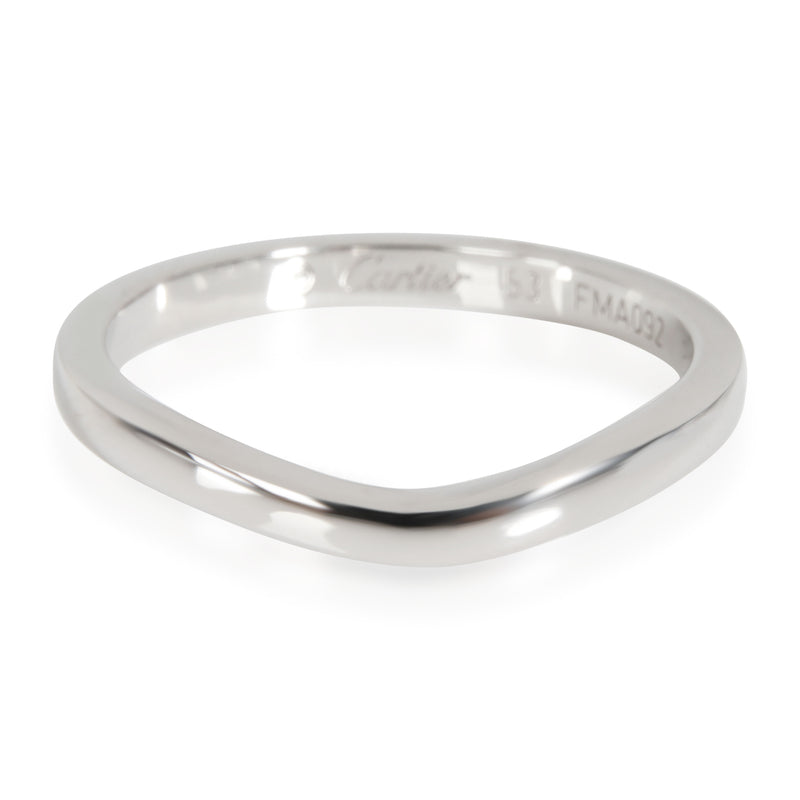 Ballerine Curved Wedding Band (Platinum)