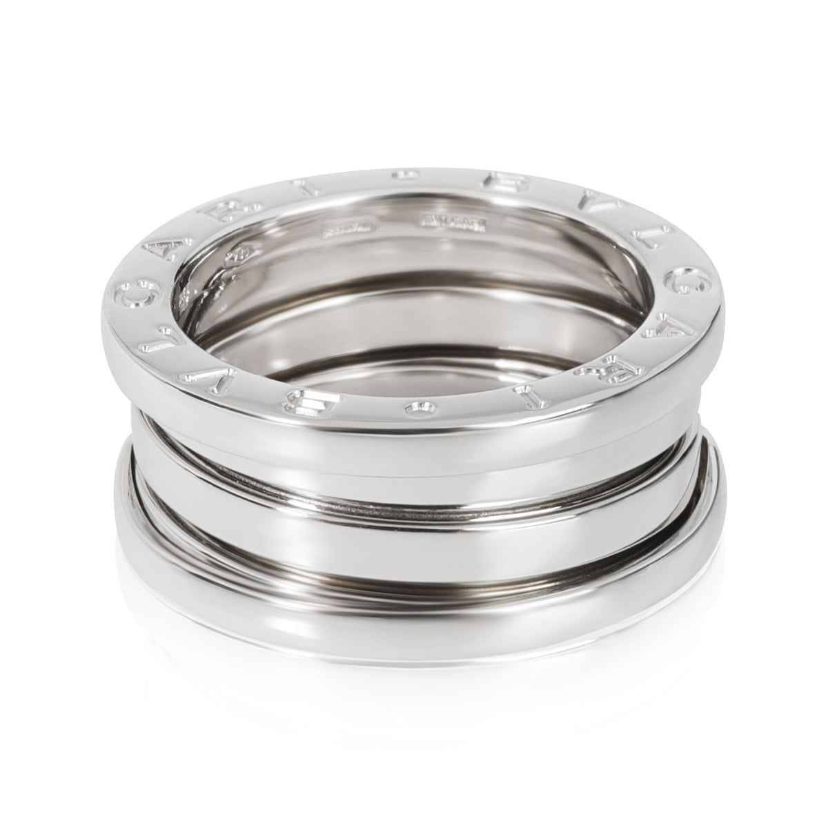 B.zero1 Three-Band Band Ring in 18K White Gold