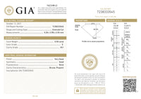 GIA Certified 0.50 Ct Emerald cut E VS1 Loose Diamond