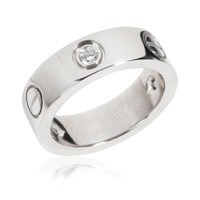 Love Ring, 3 Diamonds (White Gold)