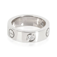 Love Ring, 3 Diamonds (White Gold)