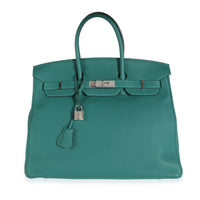 Malachite Togo Birkin 35 PHW