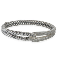 Labyrinth Single Loop Diamond Bracelet in Sterling Silver 0.79 CTW