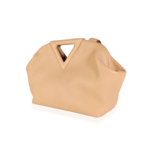 Almond Calfskin Leather Medium Point Bag