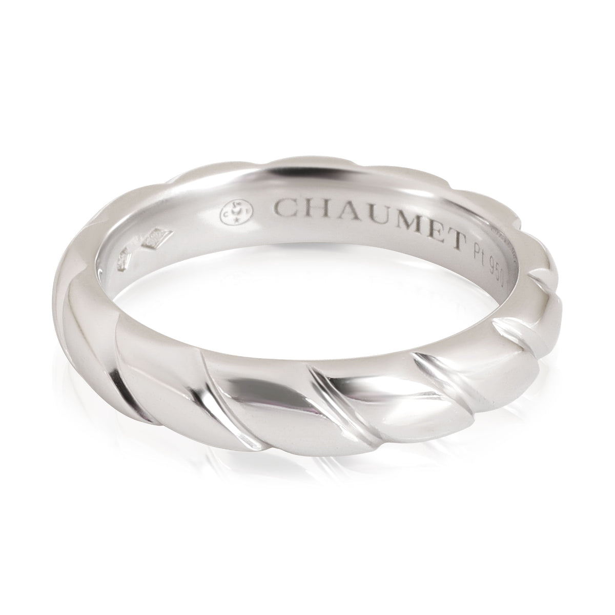 Torsade de Chaumet Diamond Band in  Platinum GHI VS2-SI1 0.05 CTW