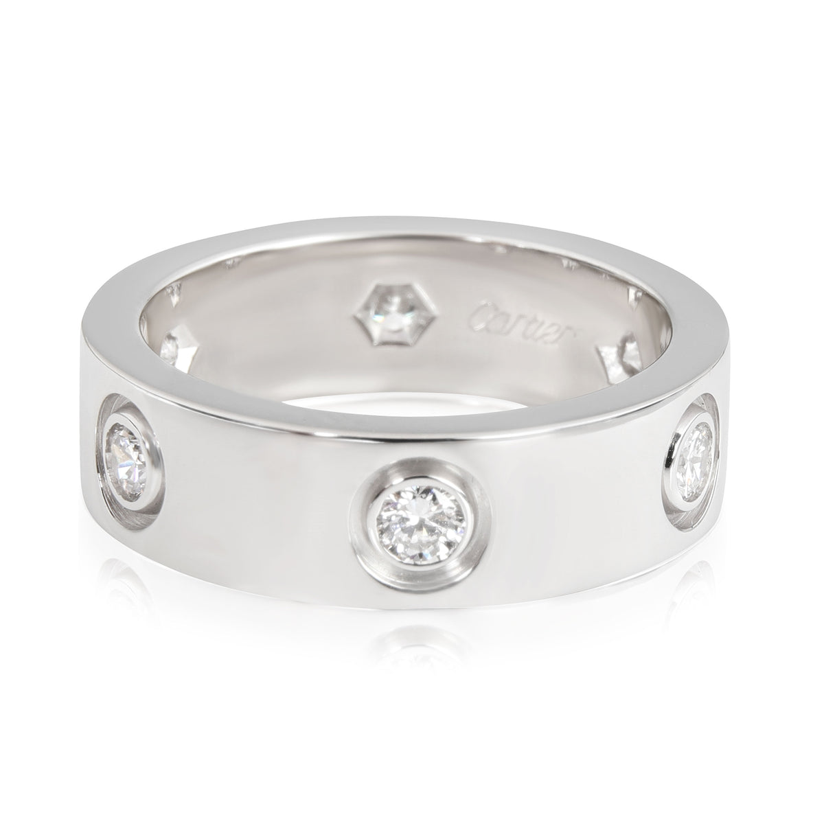 Love Ring, 6 Diamonds (White Gold)