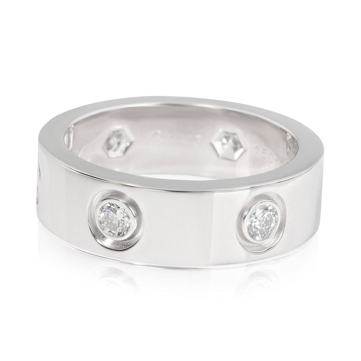 Love Ring, 6 Diamonds (White Gold)