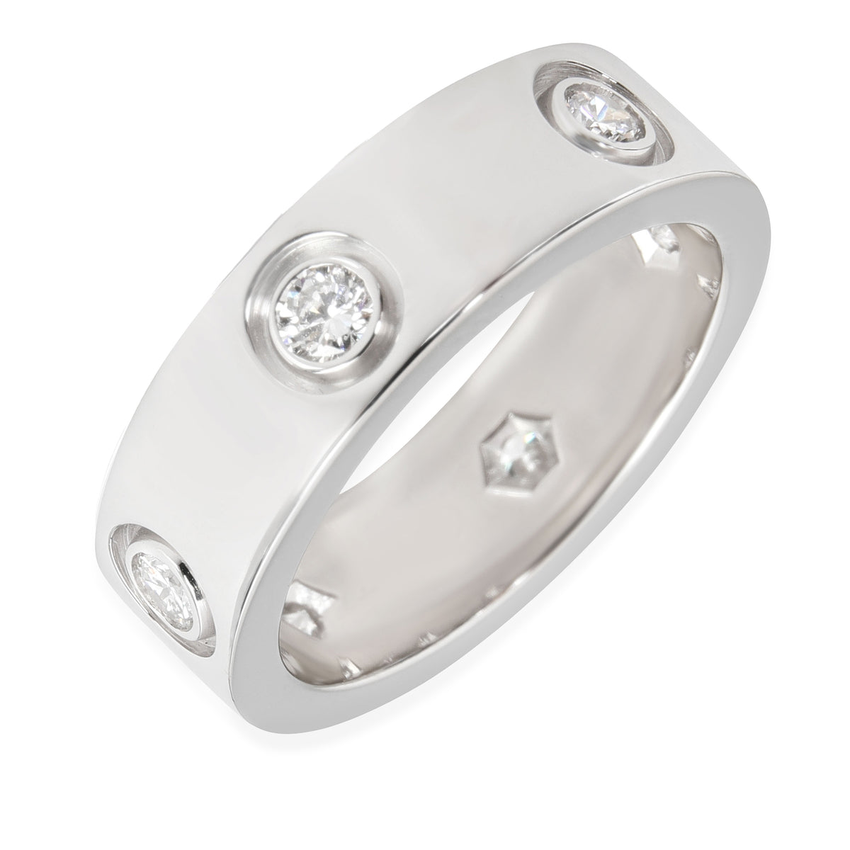 Love Ring, 6 Diamonds (White Gold)