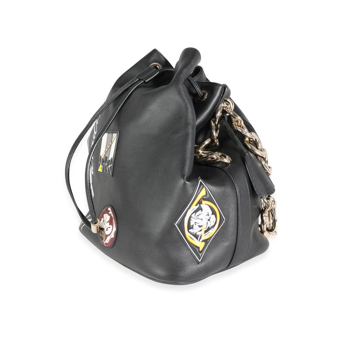 Limited Edition Black Calfskin Paradise Bubble Bag