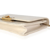 Chanel Gold Metallic Lizard Golden Class Wallet on Chain Handbag box