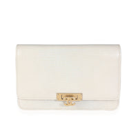Chanel Gold Metallic Lizard Golden Class Wallet on Chain Handbag fv