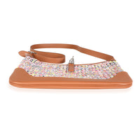 Hermès Multicolor Rose Sakura Gold Swift Faubourg Rainbow Silky Trim 31 PHW Handbag stamp