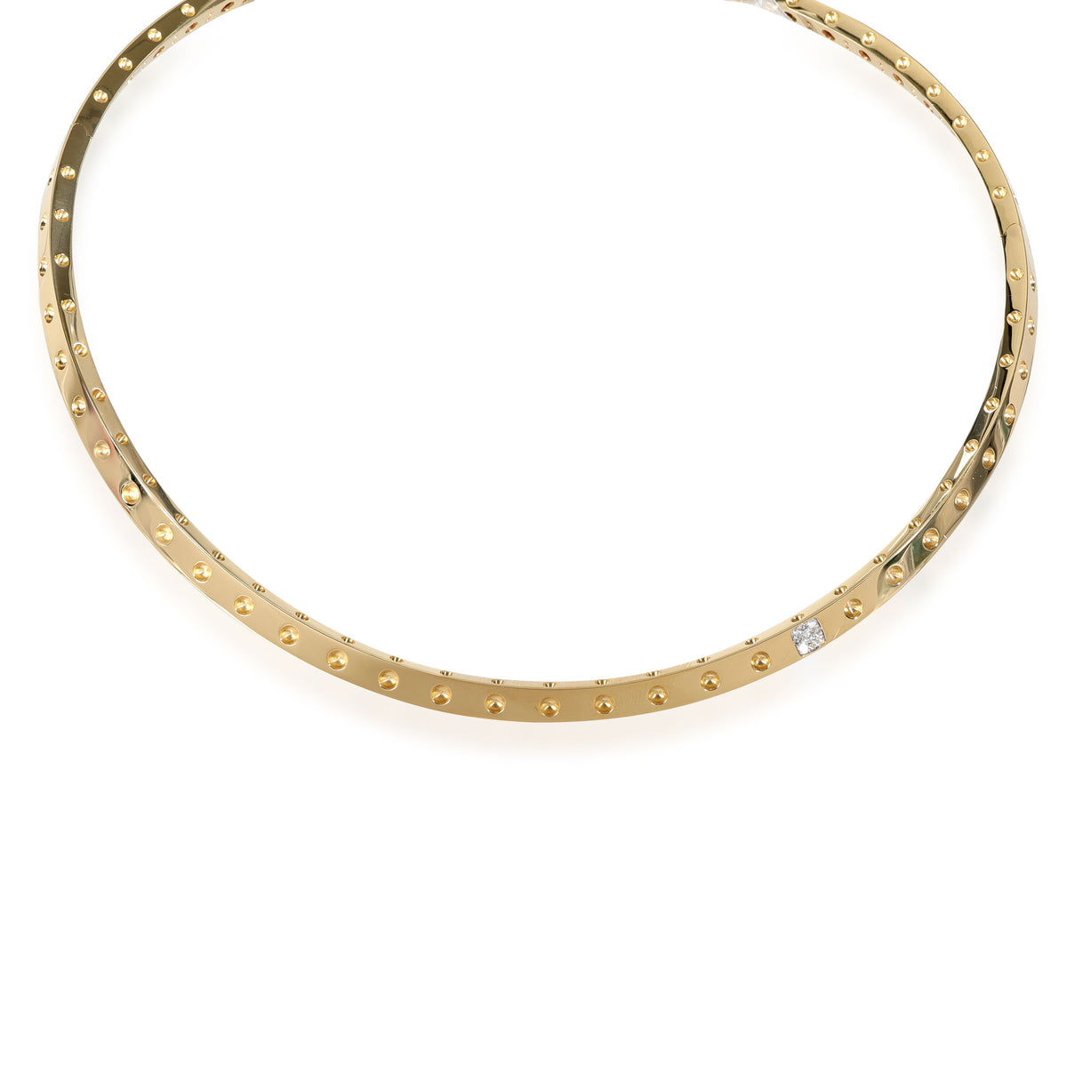 Pois Moi Hinged Diamond Choker Necklace in 18k Yellow Gold 0.08 Ctw