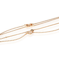 Tirisi Double Strand Cabochon Gemstone, Diamond Necklace,18K Rose Gold, 0.18 Ctw