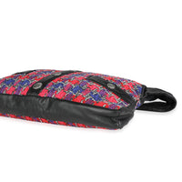 Chanel Black Lambskin & Multicolor Tweed Girl Bag Handbag clasp