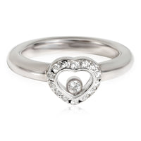 Happy Heart Diamond Icon Ring in 18k White Gold 0.19 CTW