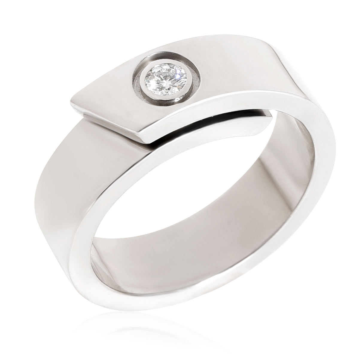 Cartier Anniversary Ring in 18k White Gold DEF VVS 0.09 CTW