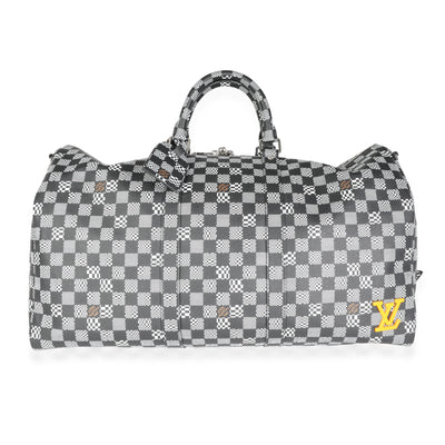 Louis Vuitton Black & White Distorted Damier Keepall Bandoulière 50