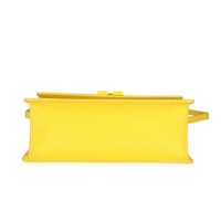 Yellow Saffiano Leather Jitney 1.4 Tonal Arrow Top Handle Crossbody Ba