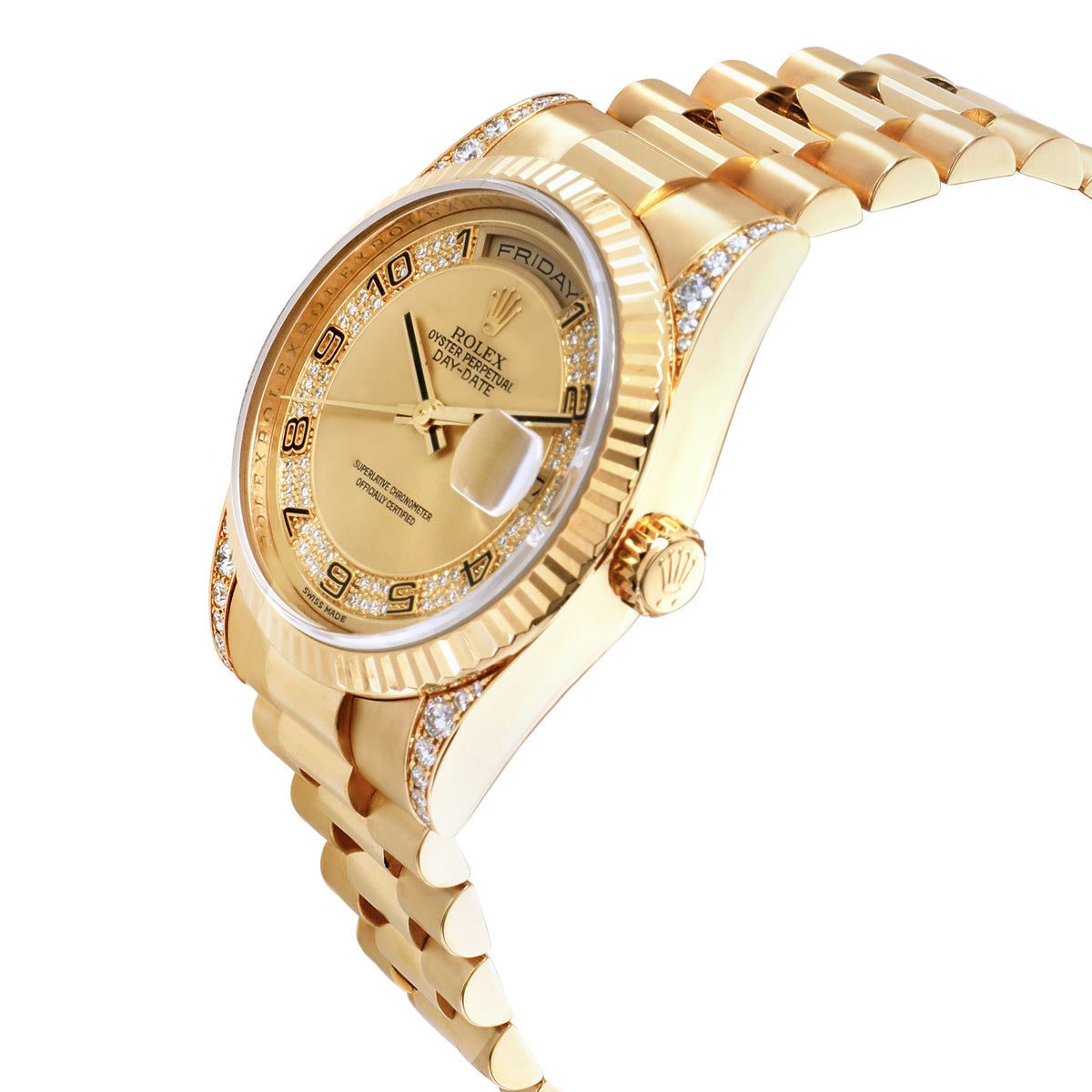Rolex Day-Date 118338 Men's Watch in 18kt Yellow Gold