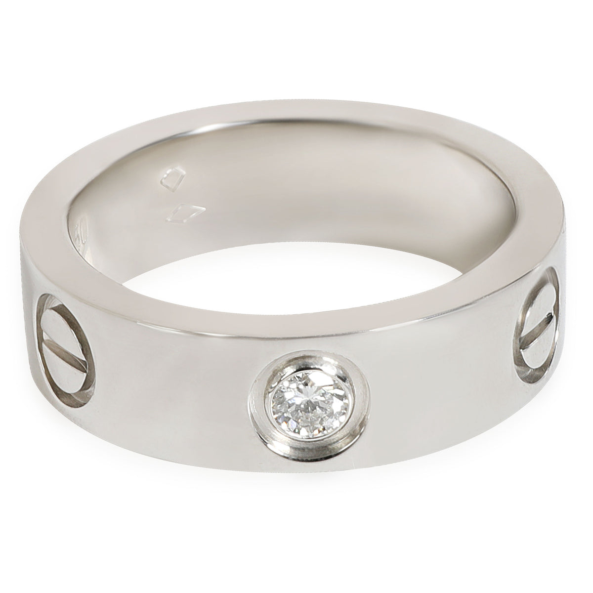 Love Ring, 1 Diamond (Platinum)