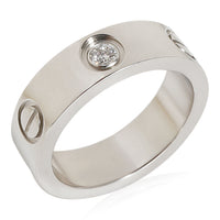 Love Ring, 1 Diamond (Platinum)