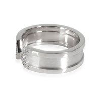 C De Cartier Diamond Ring in 18k White Gold 0.1 CTW