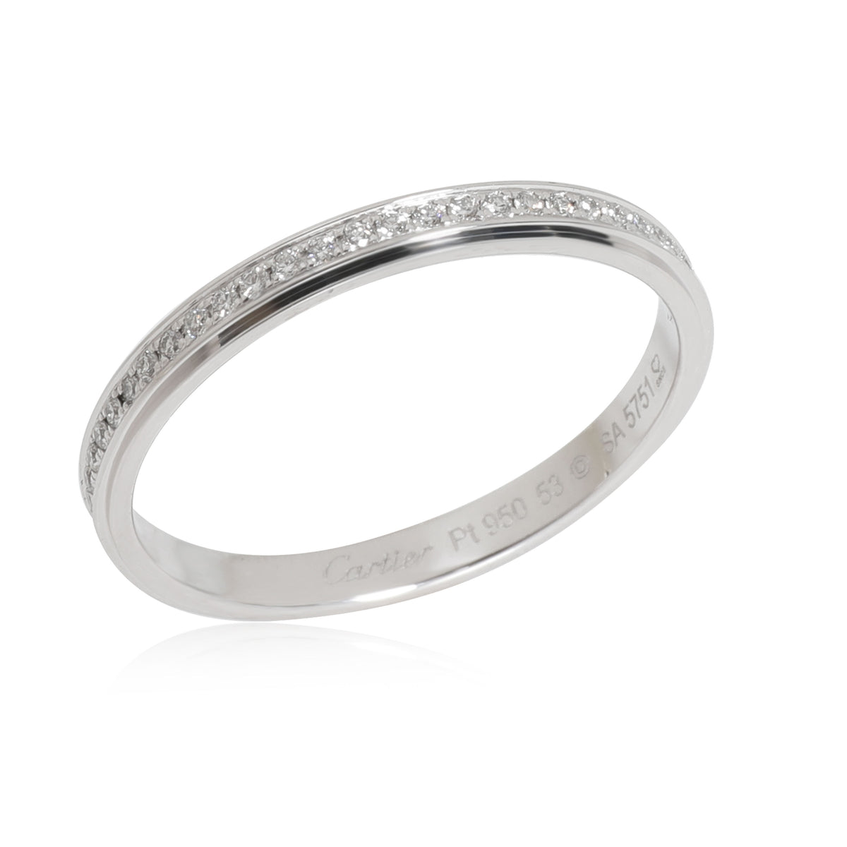 Cartier DAmour Diamond Wedding Band in Platinum 0.15 CTW